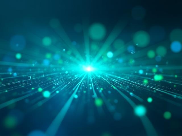 Gráfico abstracto tecnológico moderno representando transformación digital y flujos de trabajo optimizados