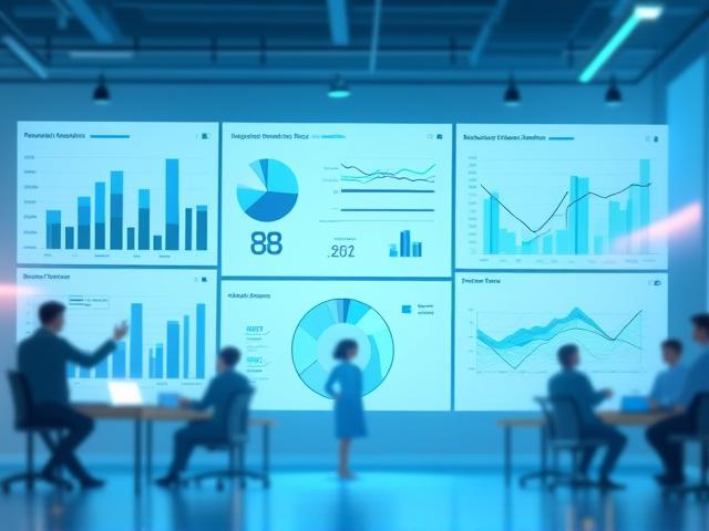 Dashboard de analítica IA con gráficos y predicciones